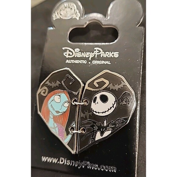 Disney Jewelry - Disney Pin 113574 Nightmare Before Christmas Jack Sally Two Piece Heart NBC